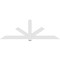 Ekena Millwork Kennewick Architectural Grade PVC Gable Bracket, 108"W x 36"H x 2"D x 6"F, 8/12 Pitch GBP108X36X0206KEN00 - alternate 4